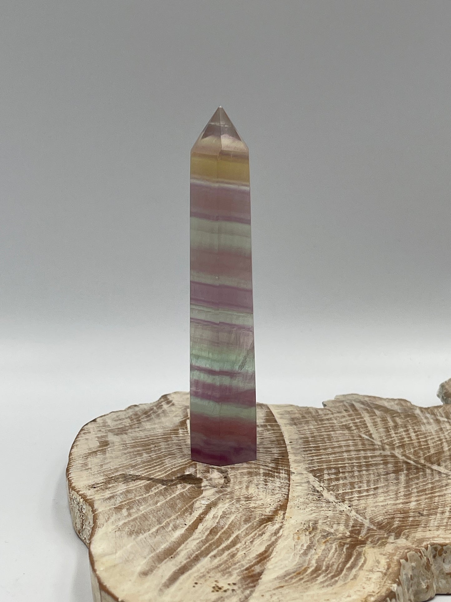 Rainbow Fluorite Point