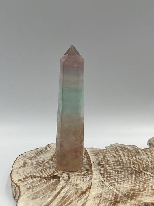 Rainbow Fluorite Point