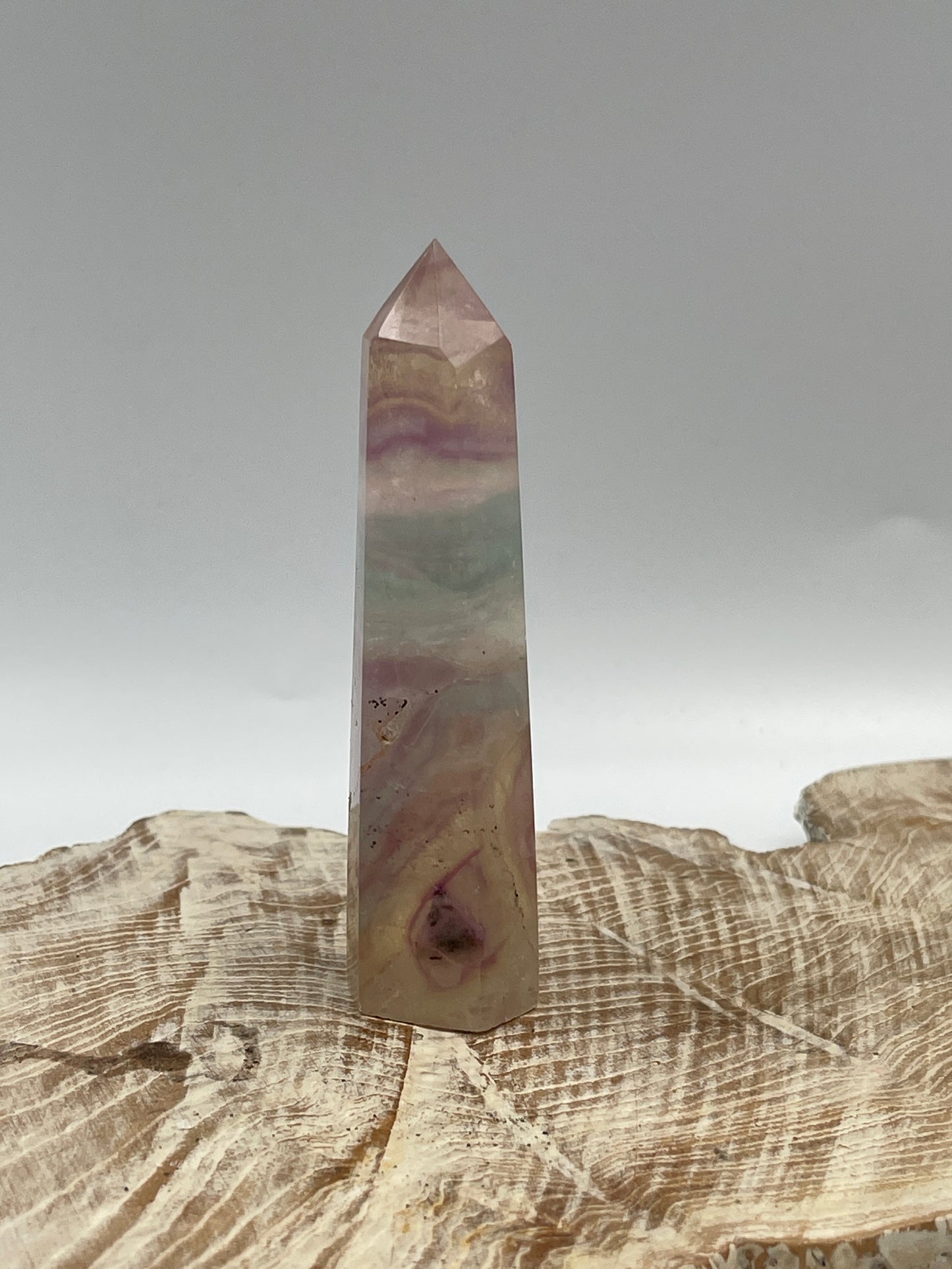 Rainbow Fluorite Point