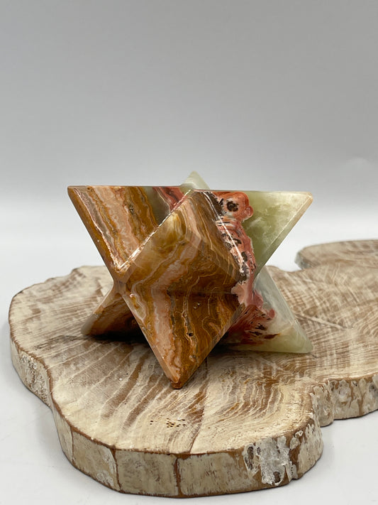 Green Onyx Merkabah Star.
