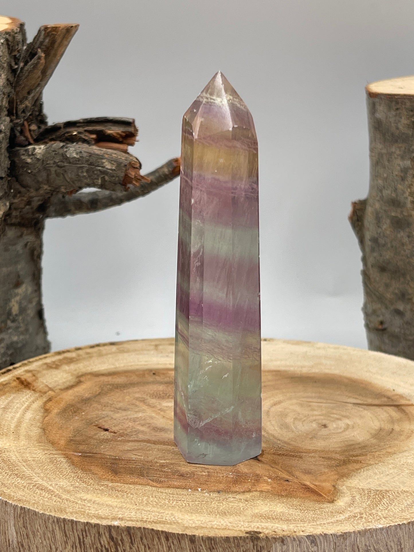 Rainbow Fluorite Point