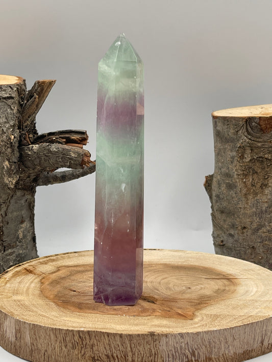 Rainbow Fluorite Point