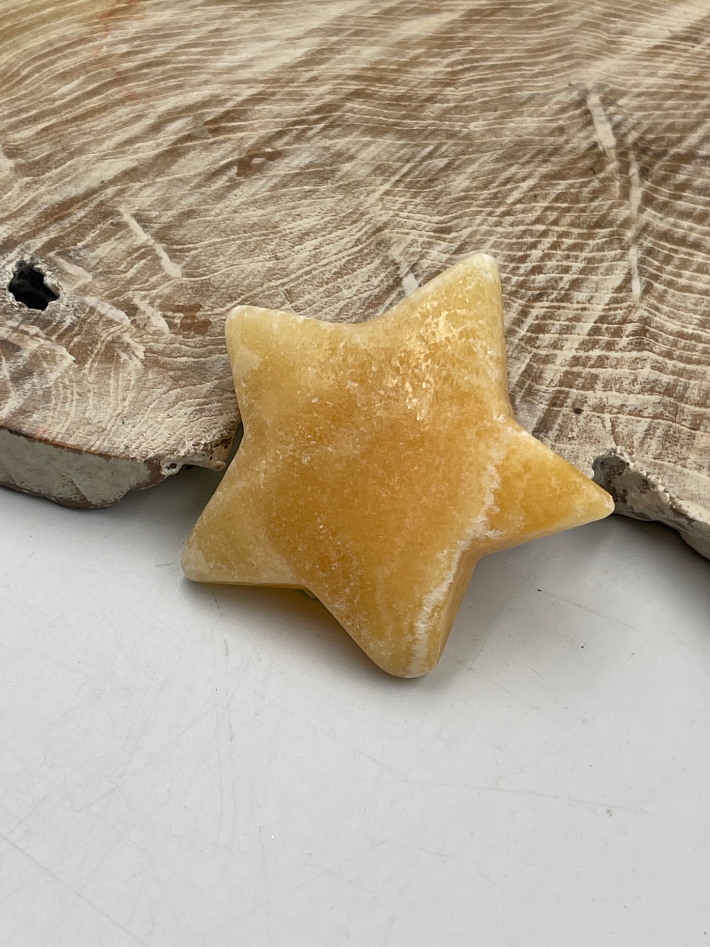 Orange Calcite Star