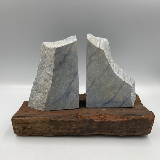 Blue Quartz Bookends