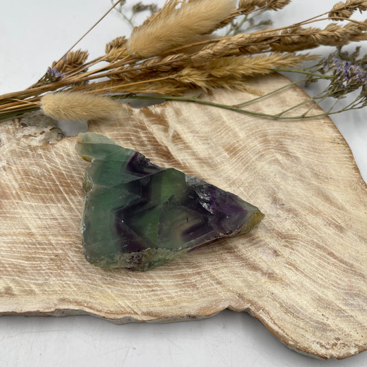 Rainbow Fluorite Slice