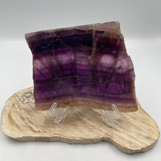 Rainbow Fluorite Slice