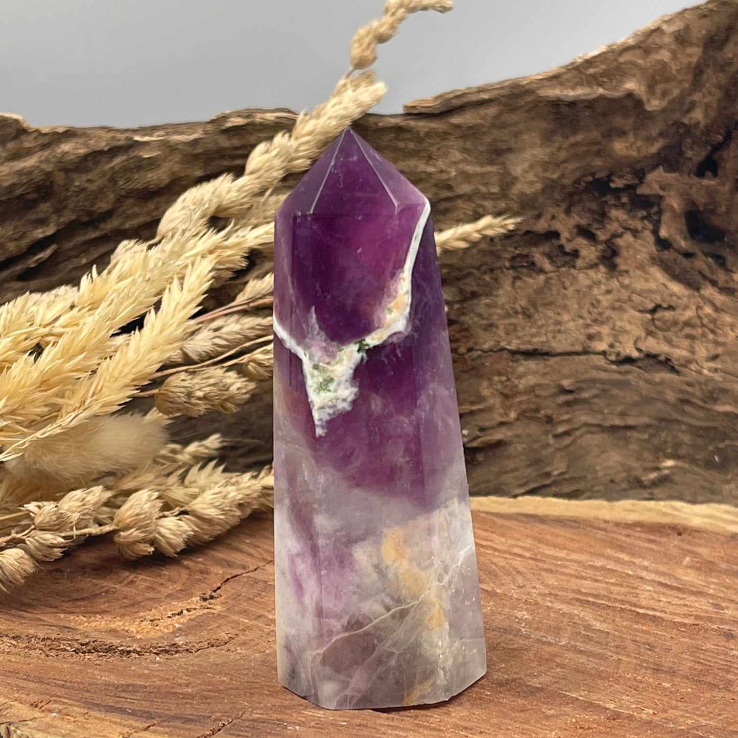 Rainbow Fluorite Point