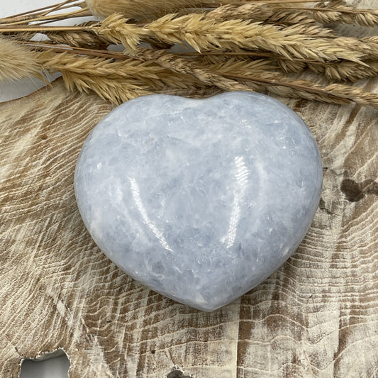 Blue Calcite Heart