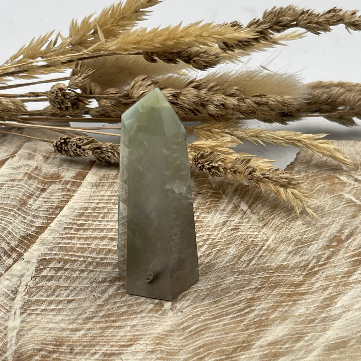 Green Flower Agate Point