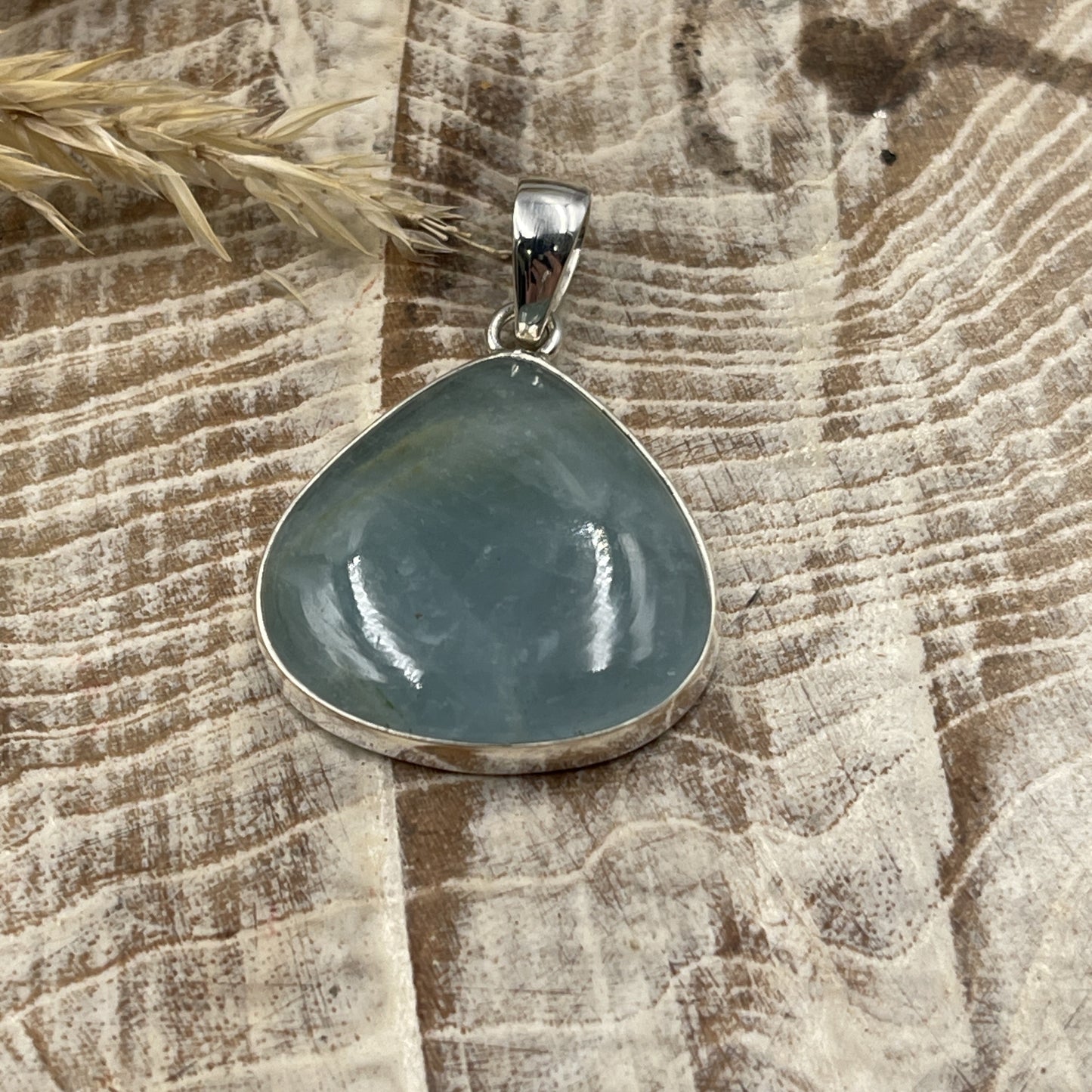 Aquamarine Sterling Silver Pendant