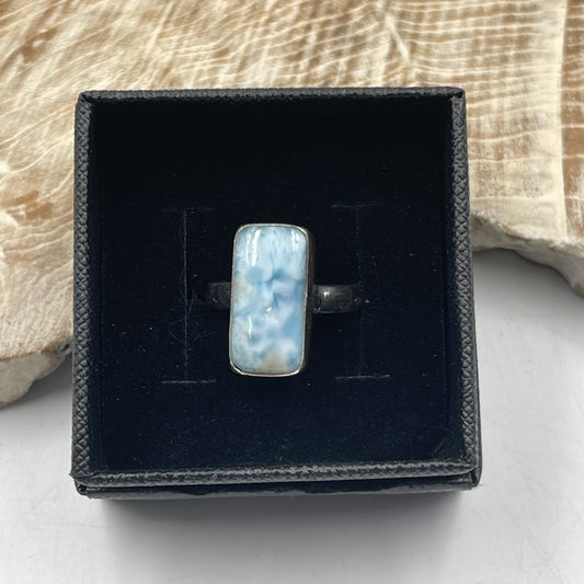 Larimar Ring Sterling Silver (Size 7)