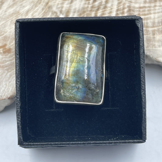 Labradorite Sterling Silver Ring (Size 11)