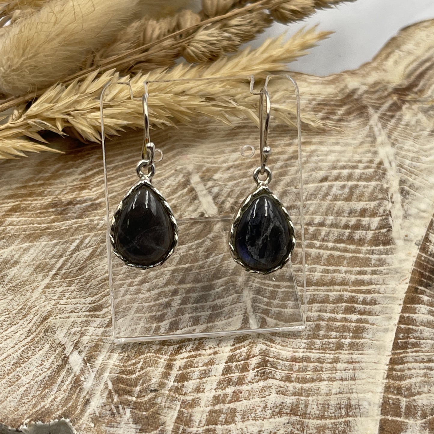 Labradorite Earring Sterling Silver