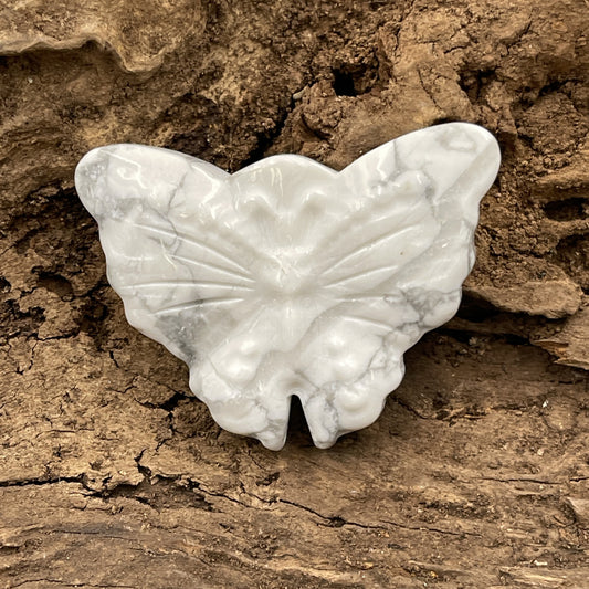 White Howlite Butterfly