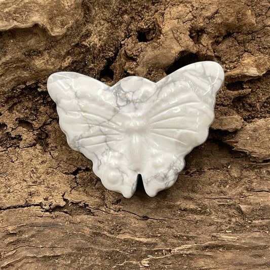 White Howlite Butterfly