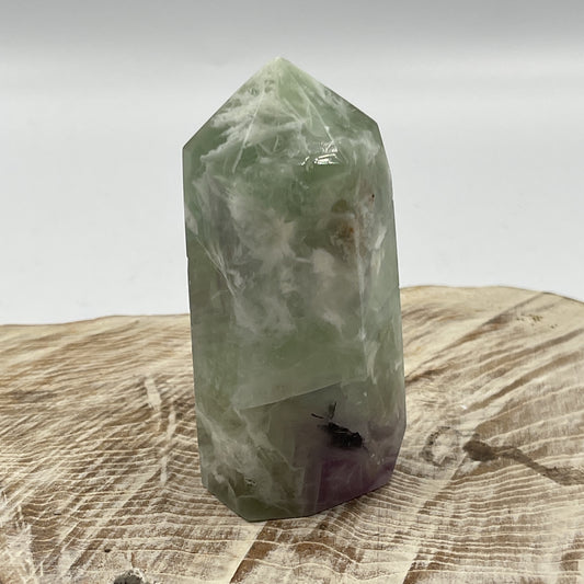 Snowflake Fluorite Point