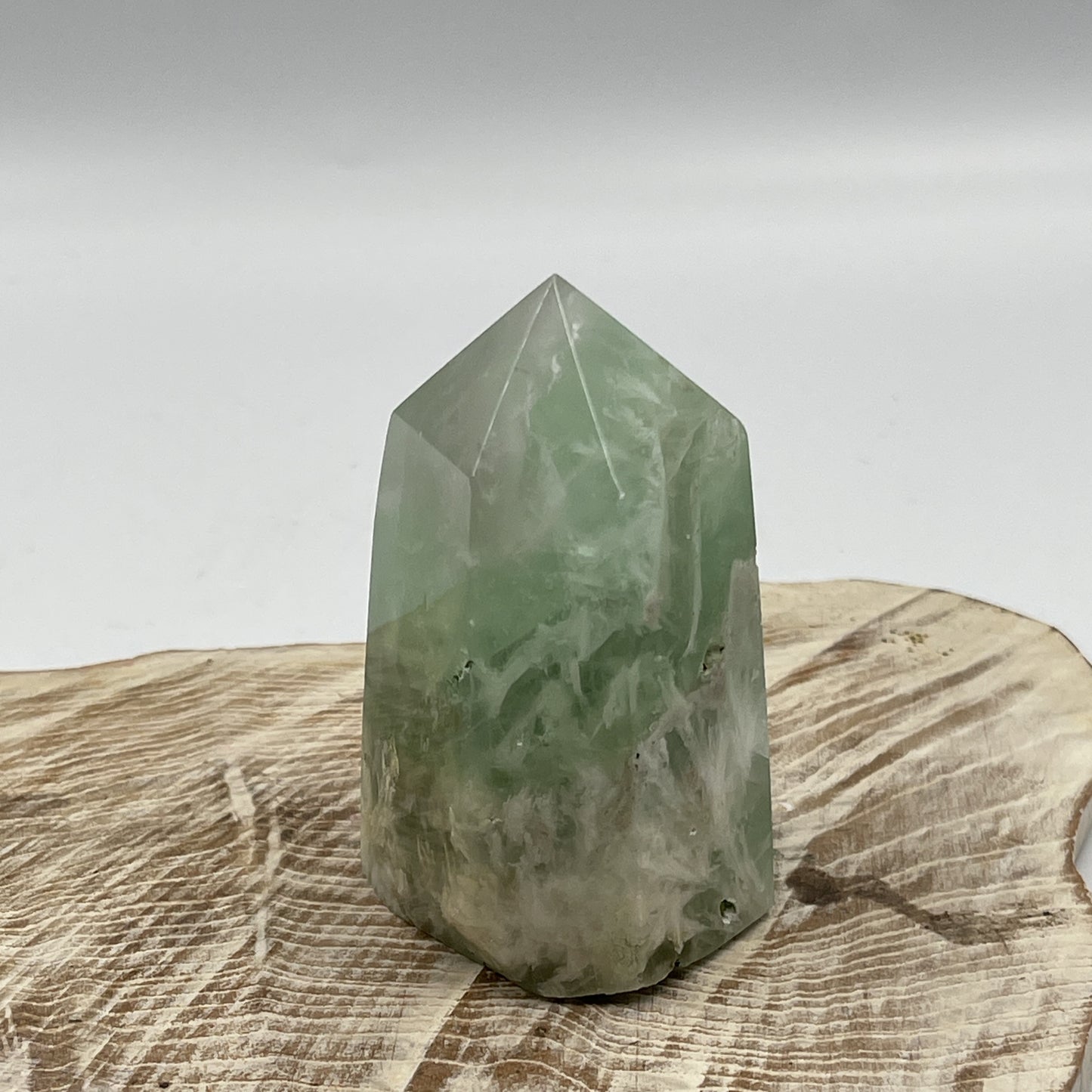 Snowflake Fluorite Point