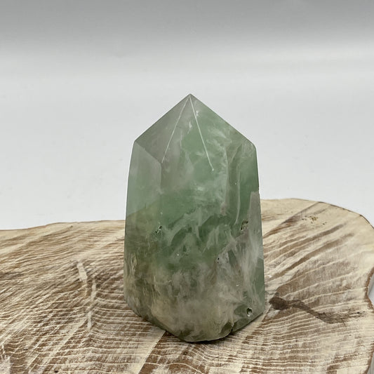 Snowflake Fluorite Point