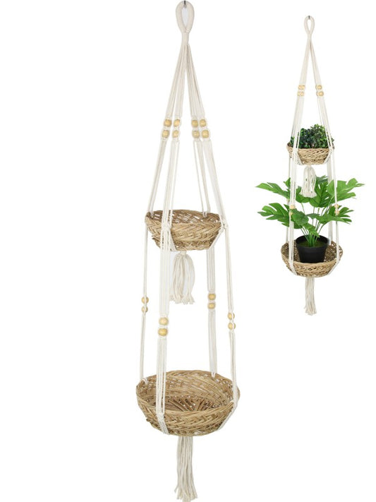 Double Macrame Baskets