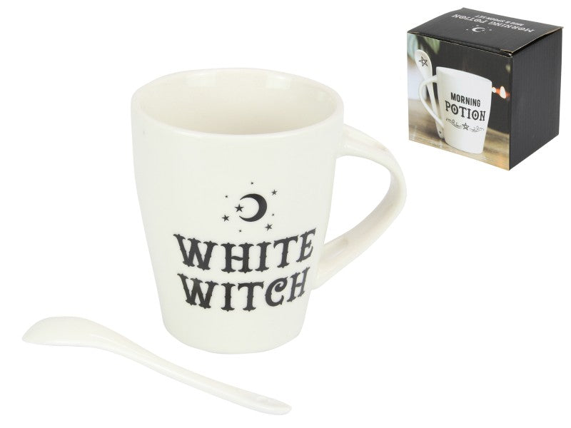 White Witch Mug & Spoon Set