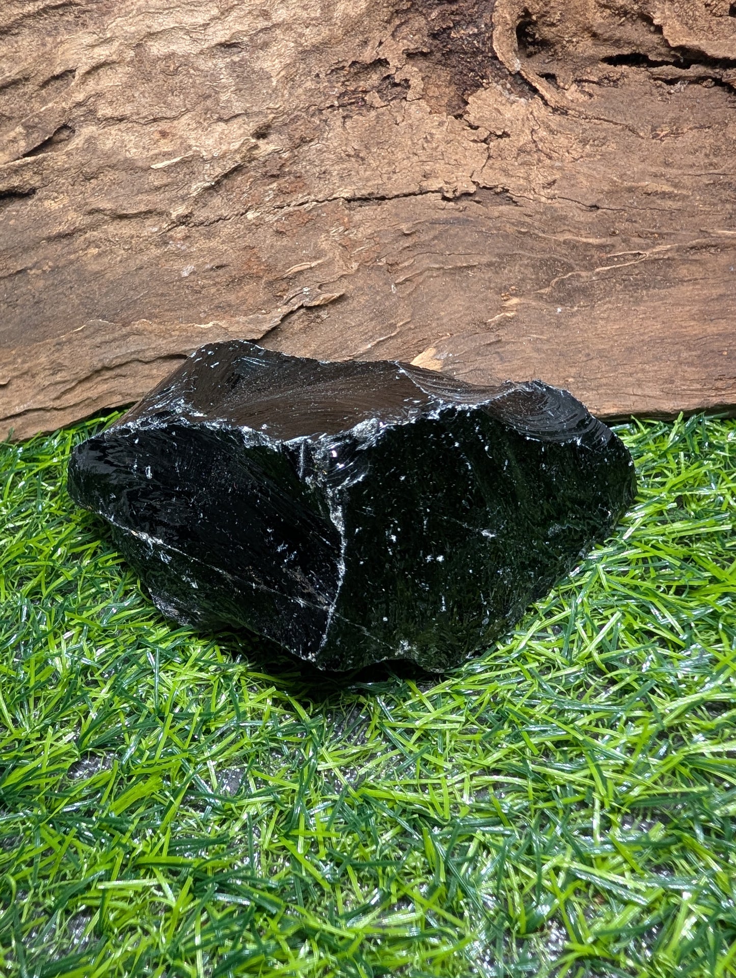Raw Black Obsidian