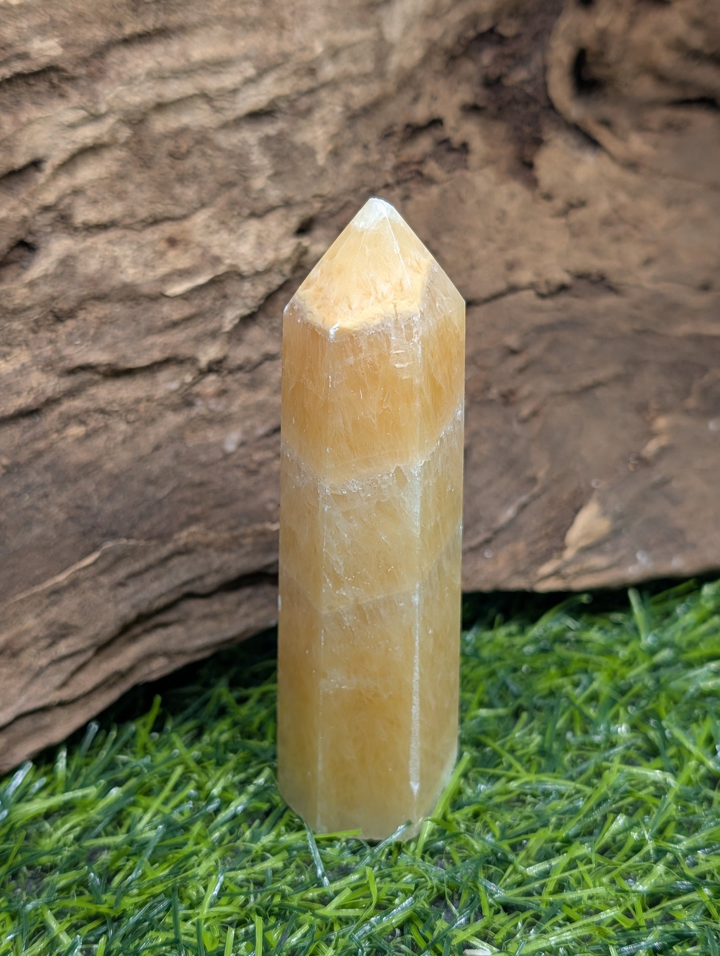 16 Orange Calcite Spheres & Points