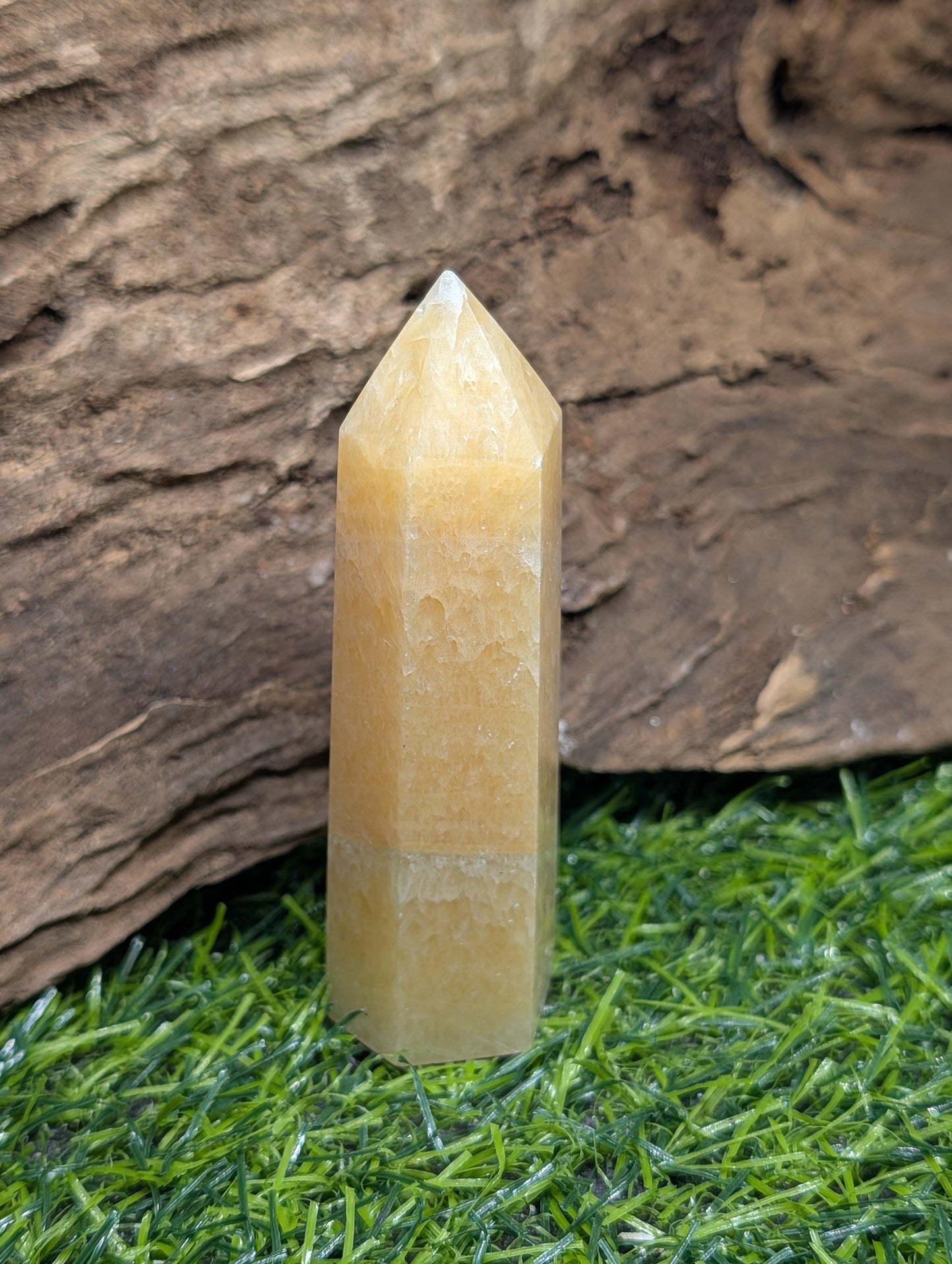 16 Orange Calcite Spheres & Points