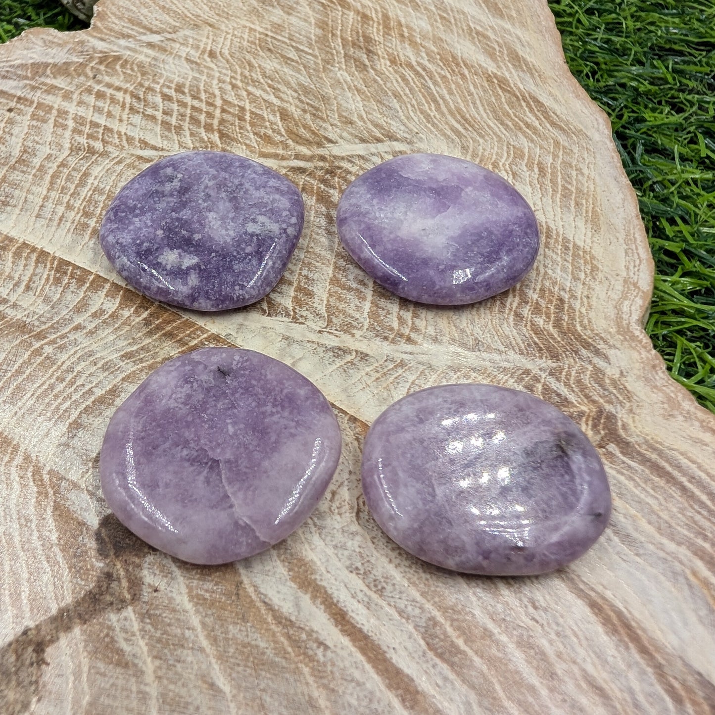 Lepidolite Bra/Wallet Buddy Flat Stone