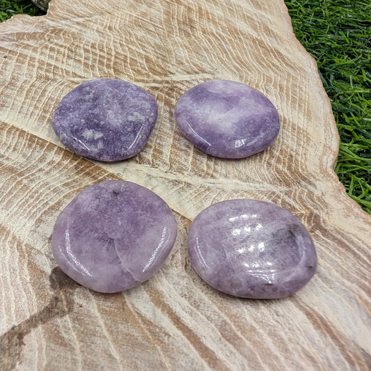 Lepidolite Bra/Wallet Buddy Flat Stone