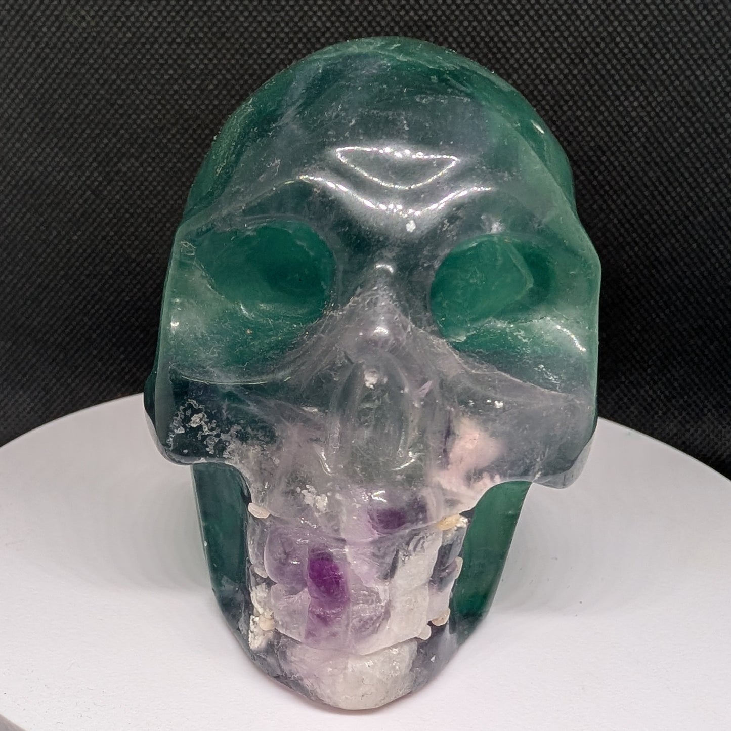Rainbow Fluorite Skull