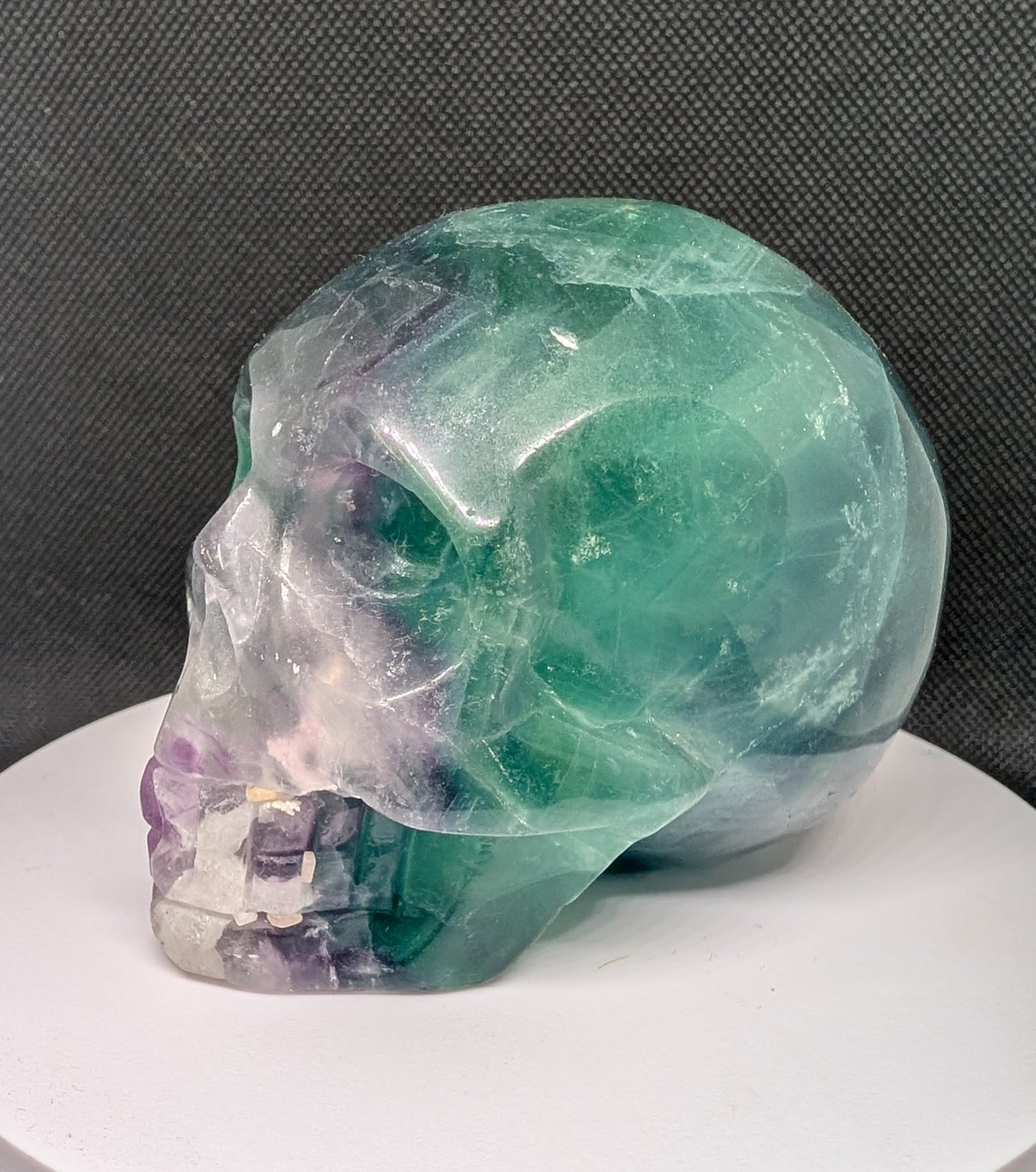 Rainbow Fluorite Skull