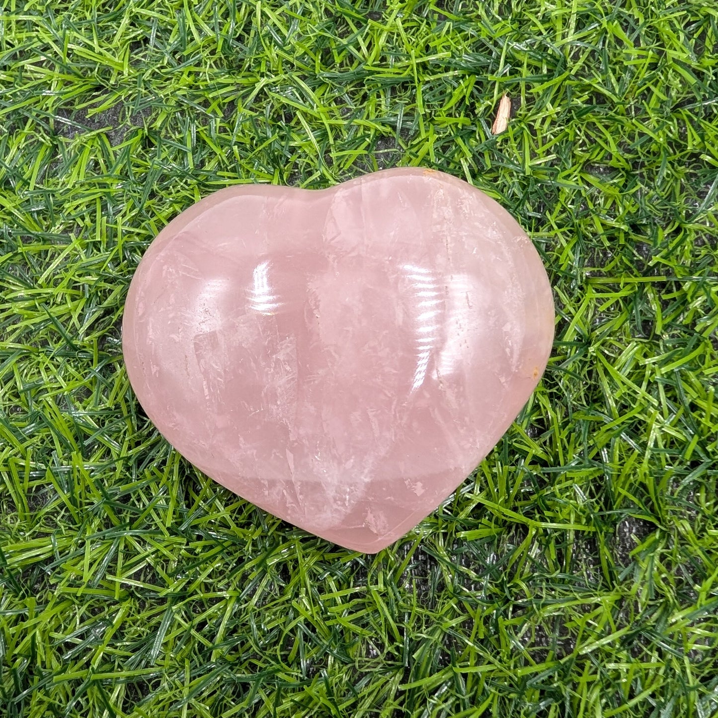 Rose Quartz Puffy Heart