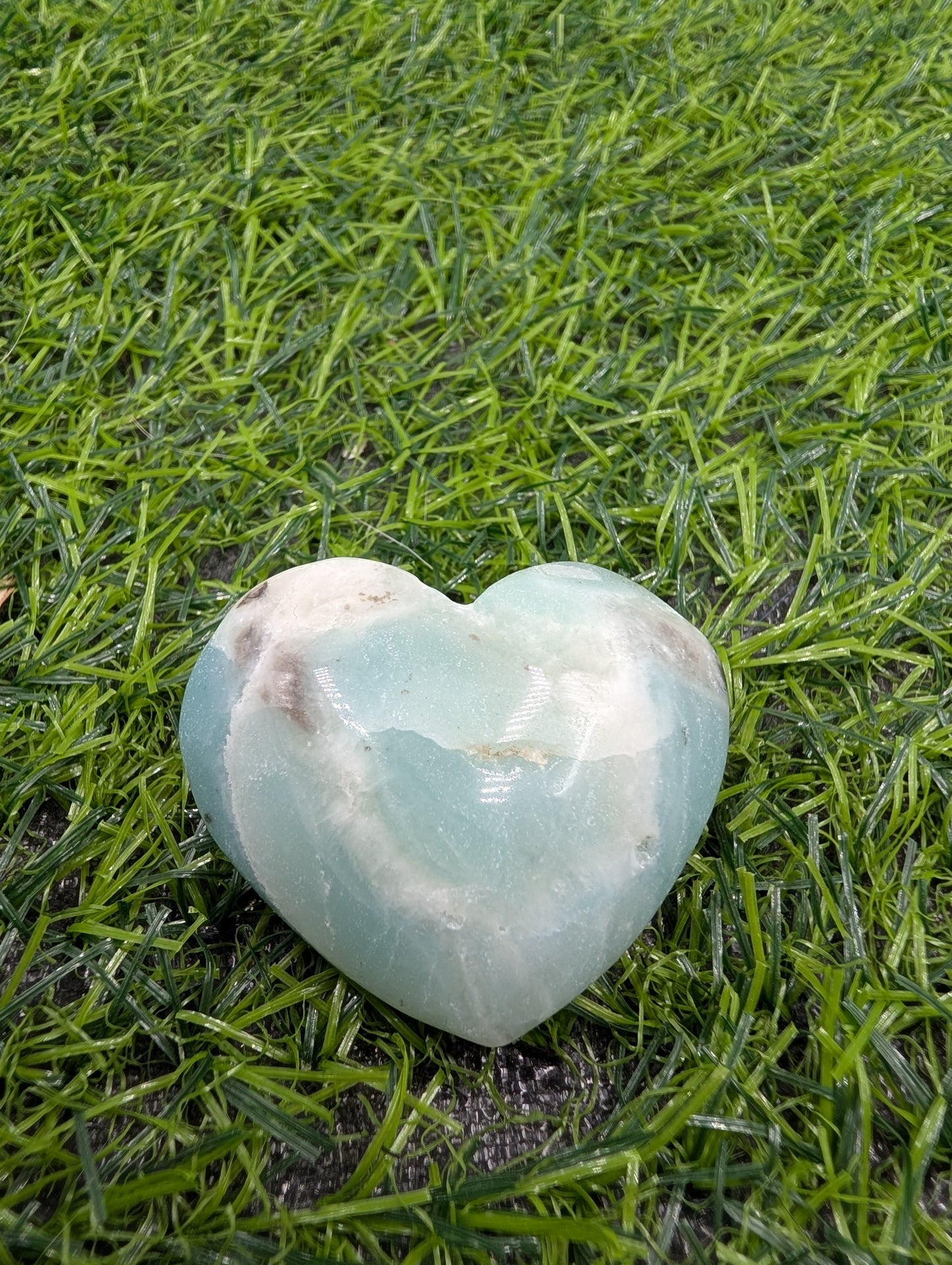 Caribbean Calcite Puffy Heart