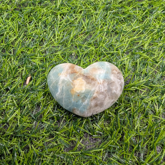 Caribbean Calcite Puffy Heart