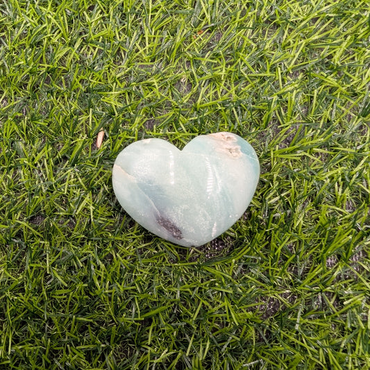 Caribbean Calcite Puffy Heart