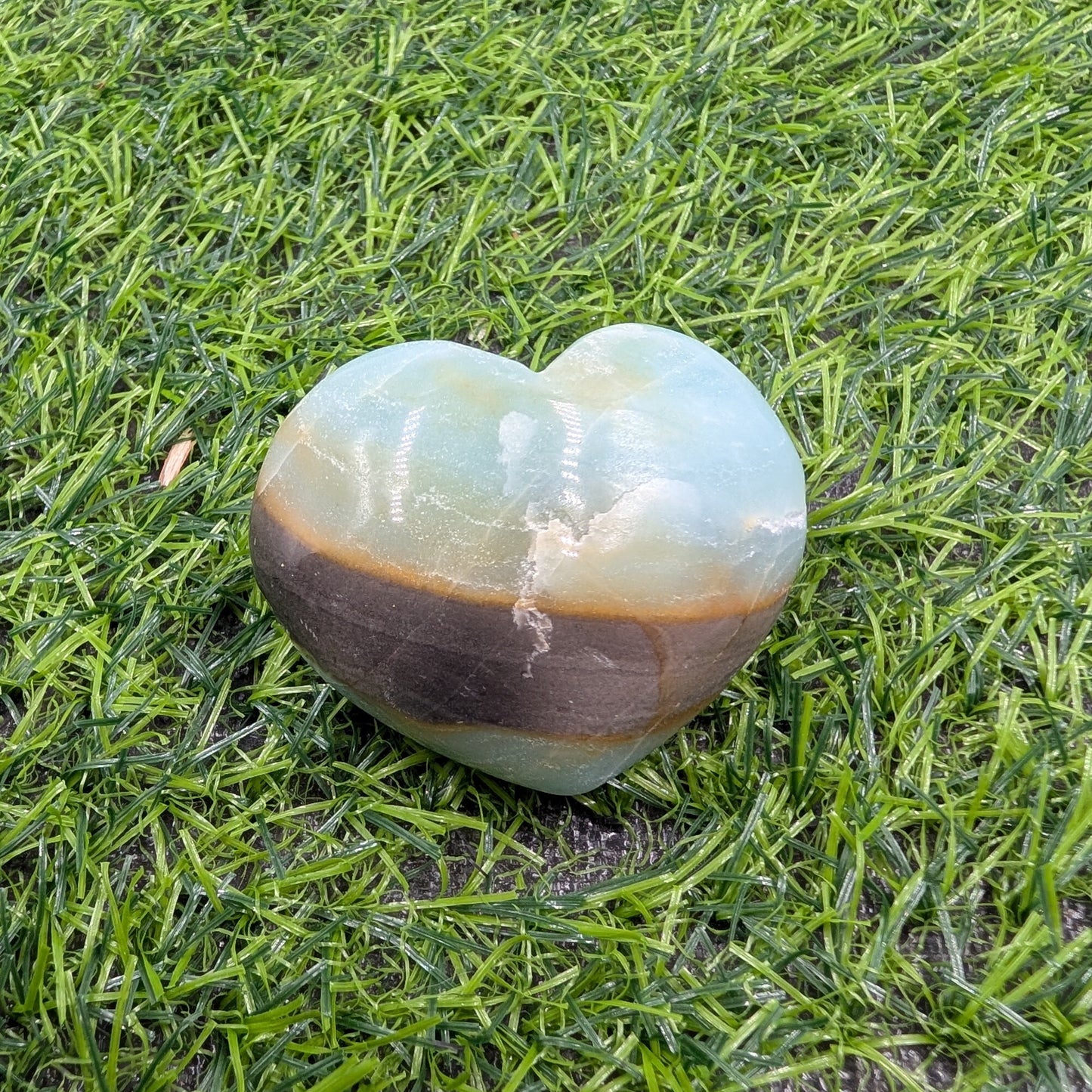 Caribbean Calcite Puffy Heart