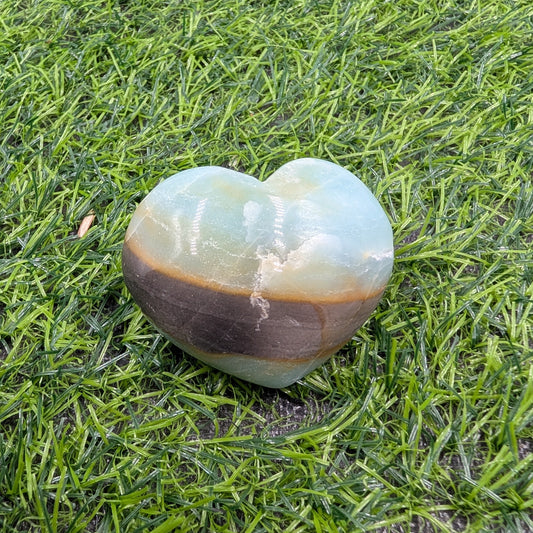 Caribbean Calcite Puffy Heart