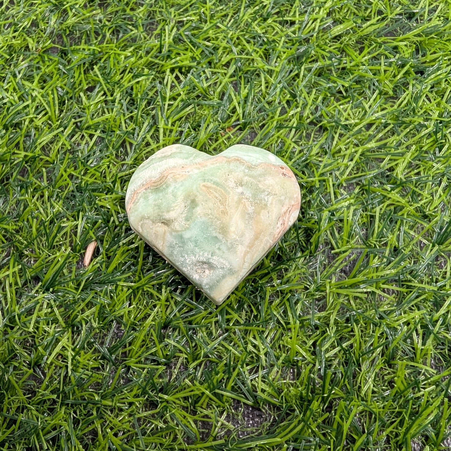 Blue Aragonite Heart