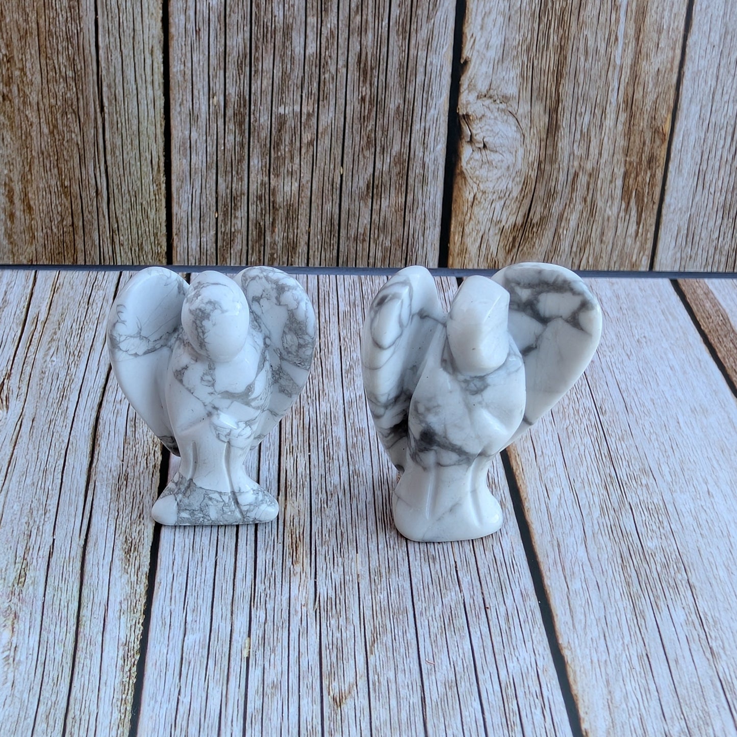 white howlite angel