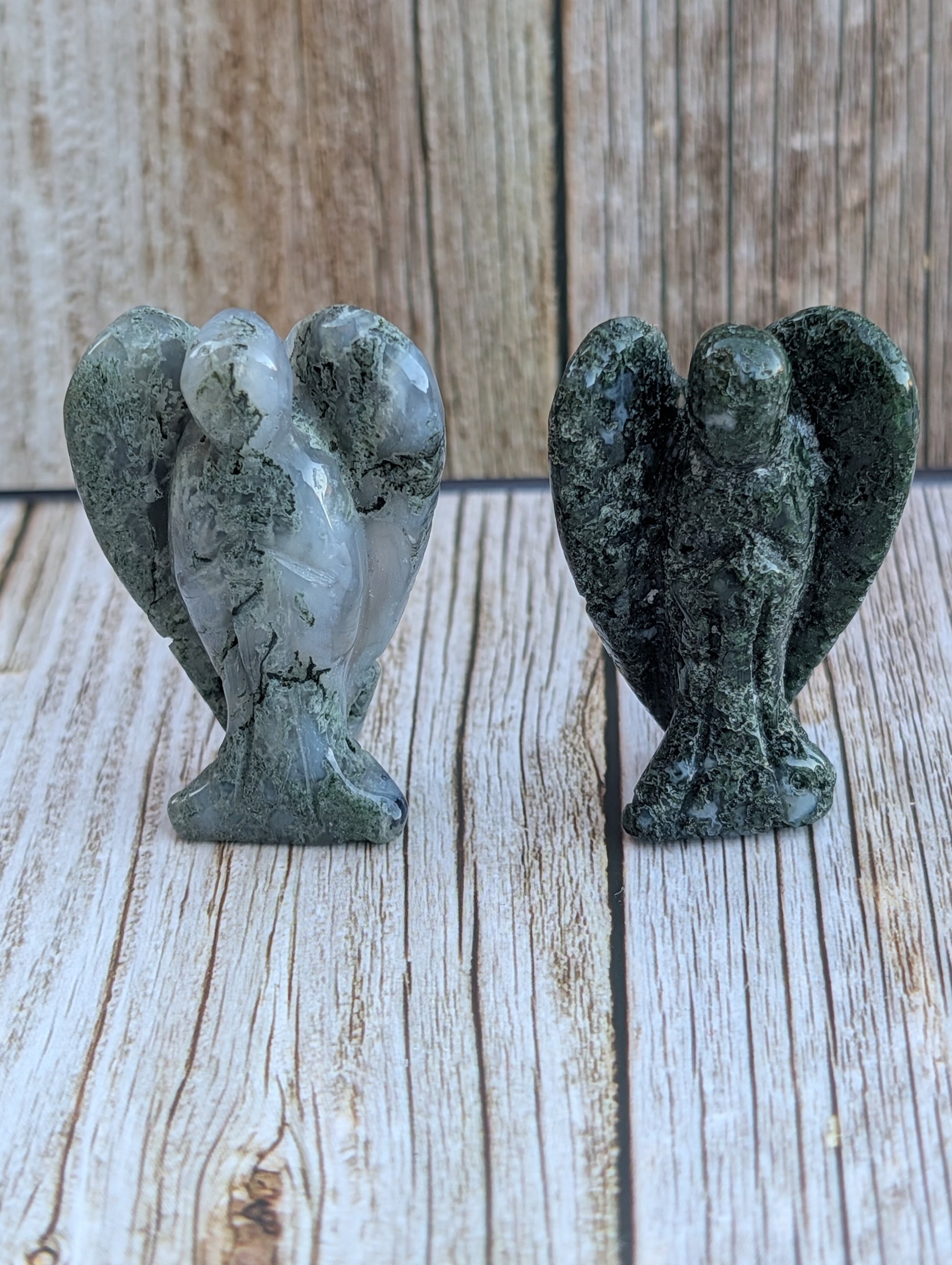 moss agate angel