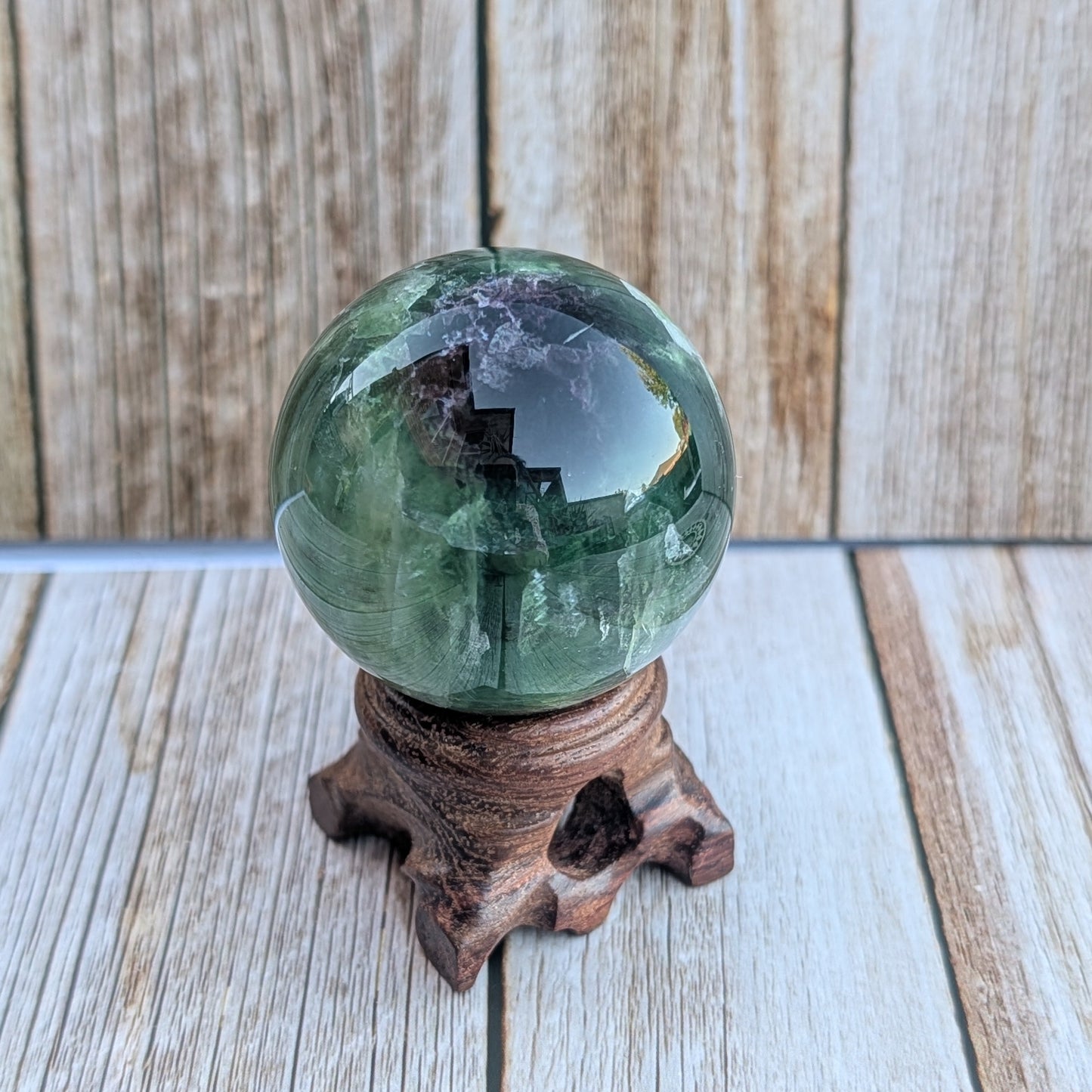 Rainbow Fluorite Sphere