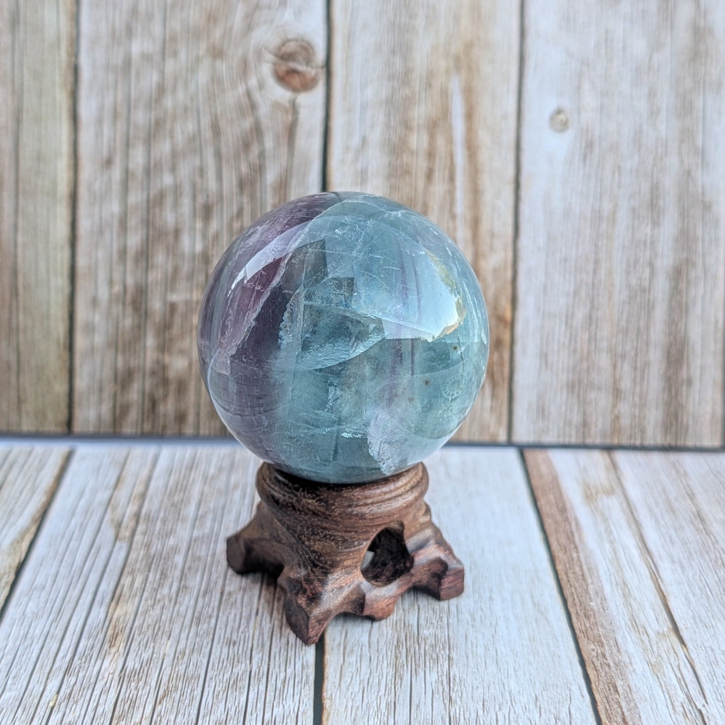 Rainbow Fluorite Sphere