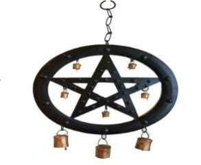 Pentacle Bells Wind Chime