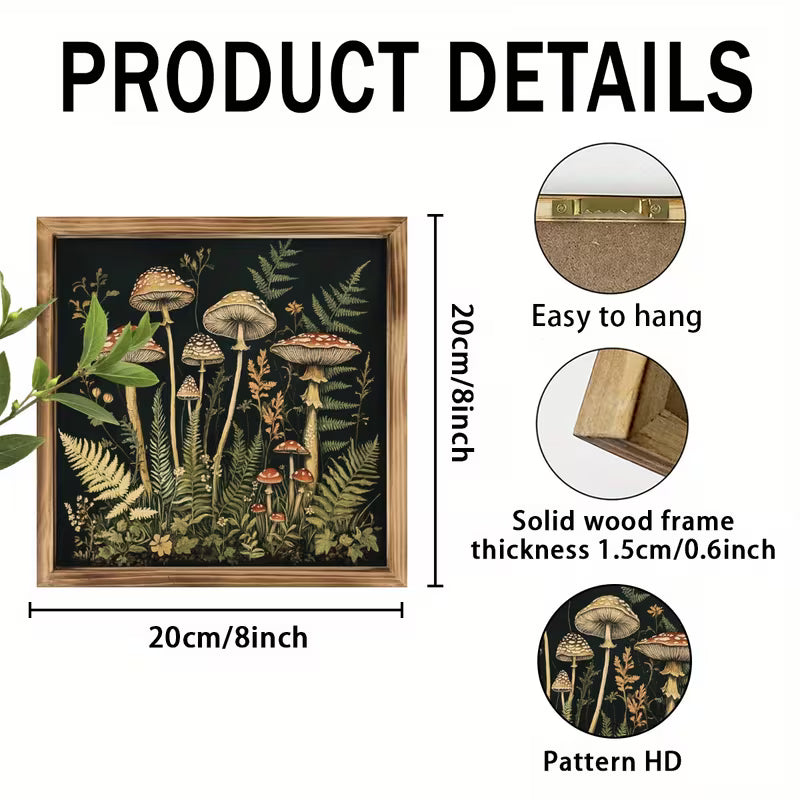 Mushroom Framed Picture