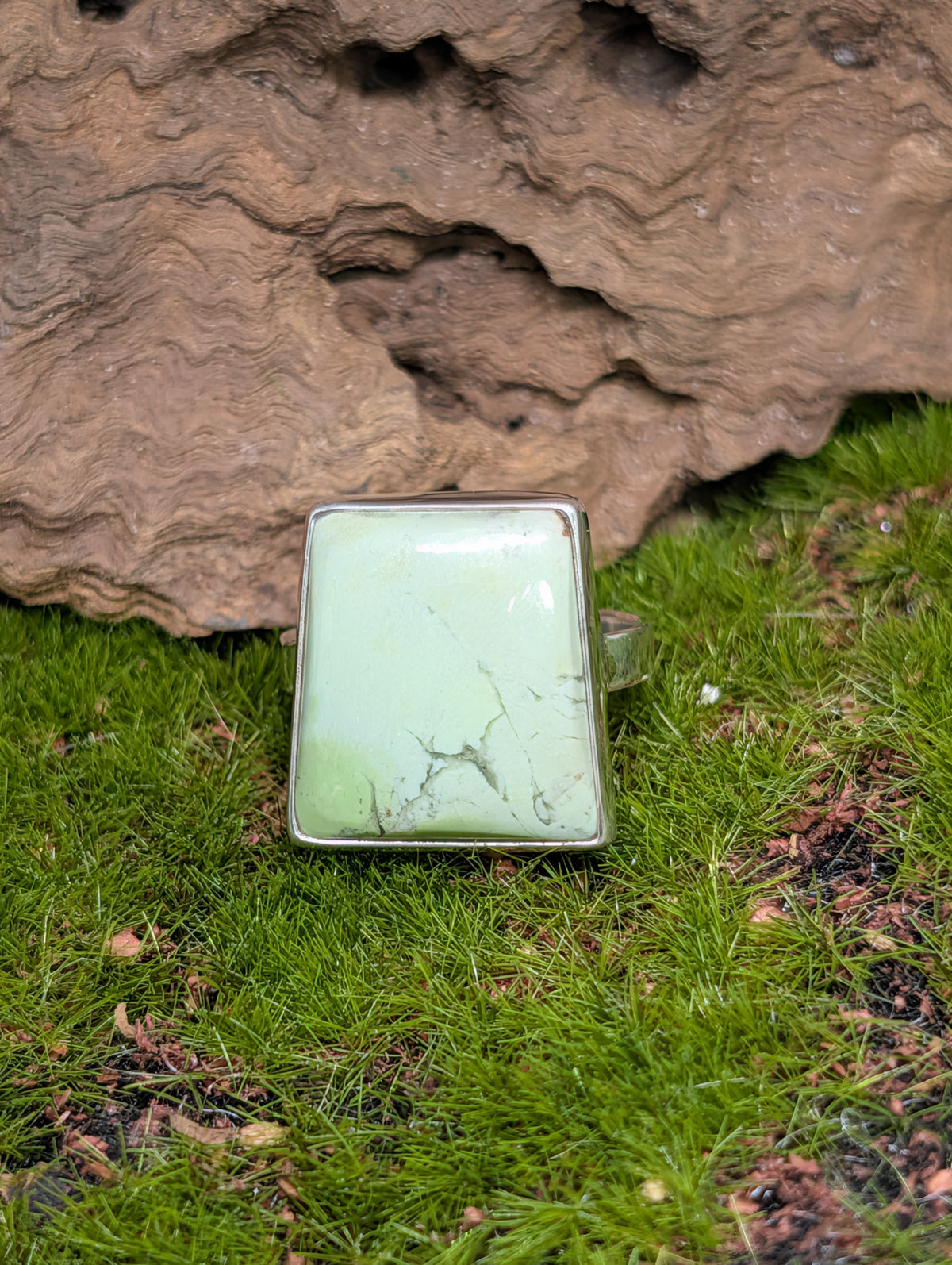 Chrysoprase Sterling Silver Rings