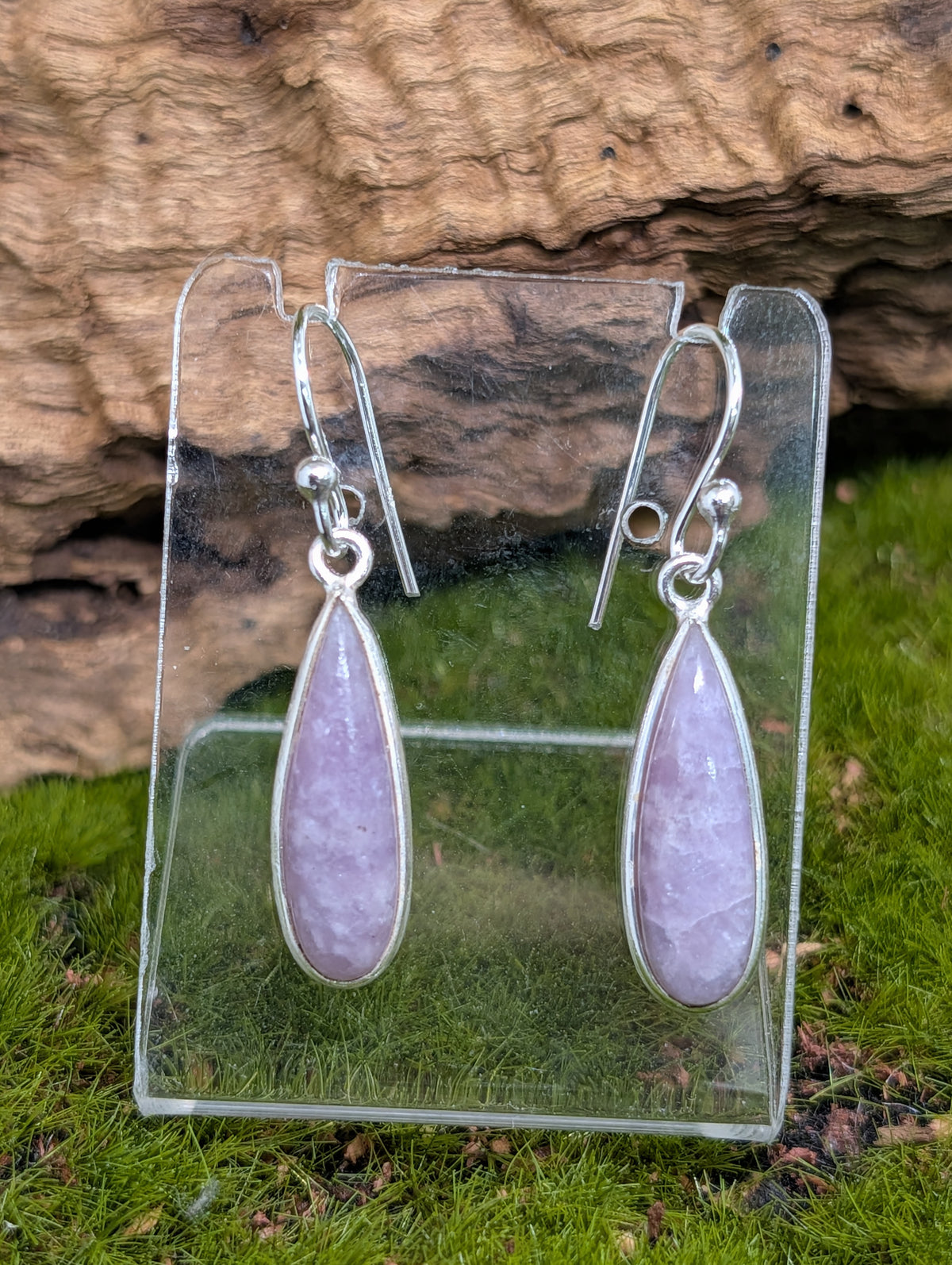 Lepidolite Sterling Silver Earrings