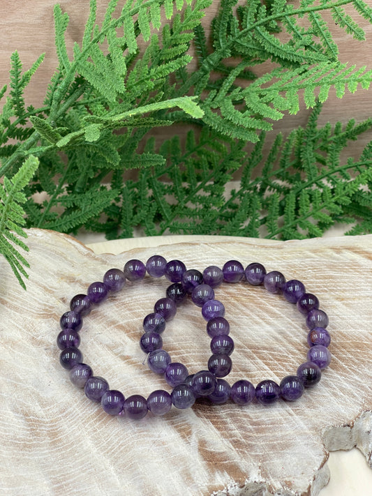 Amethyst Bead Bracelet