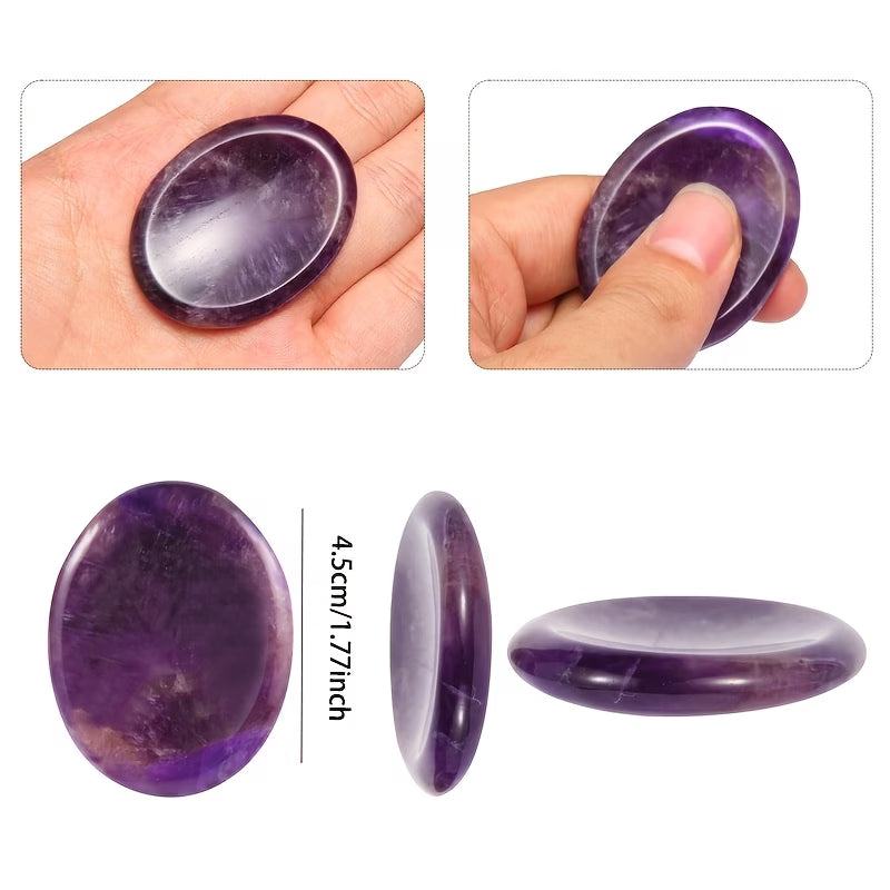 Amethyst Worry Stone