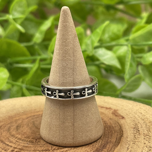 Sterling Silver Egyptian Ankh Ring