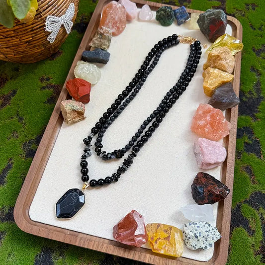 Obsidian Necklace of Protection